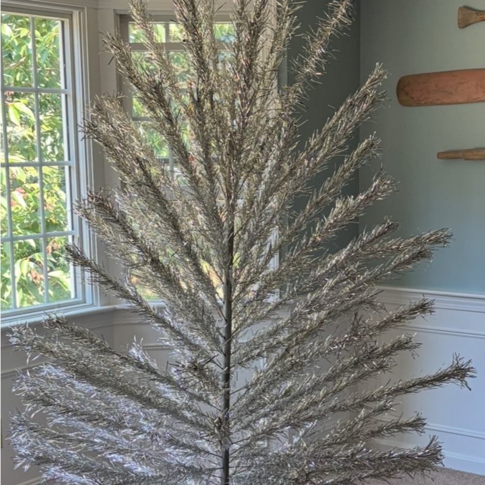 Silver Holiday Tree Vintage